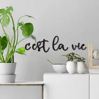 Décoration en verre acrylique - C'est la vie 