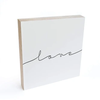 Houten Decoratieblok Love 