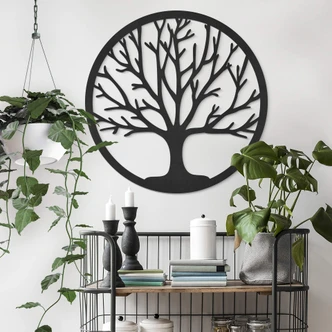 MDF Decoratie Tree of Life - Rond 