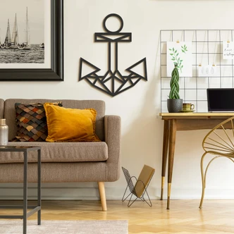 MDF Decoratie Origami Anker 