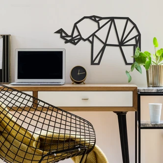 Decoro MDF origami - Elefante 
