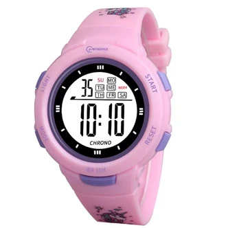 Sportklocka | Digital klocka för barn och tonåringar | Rosa enhörning 