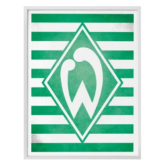 Poster Werder Bremen Logo Streifen 