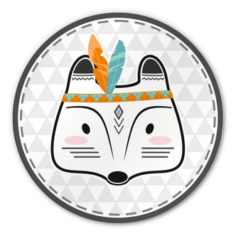 Wandcirkel Indiaanse Vos 