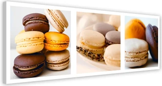 Leinwandbild, Dessert-Macarons - Satz 