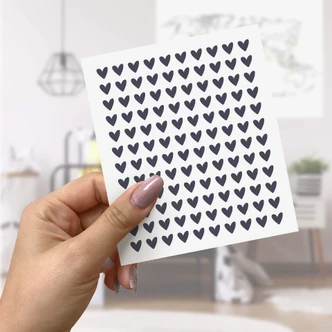 Adesivi cuoricini segnaposto 