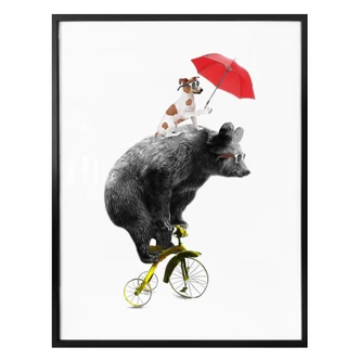 Poster Cycling Bear 