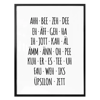 Poster - L’alphabet autrement 