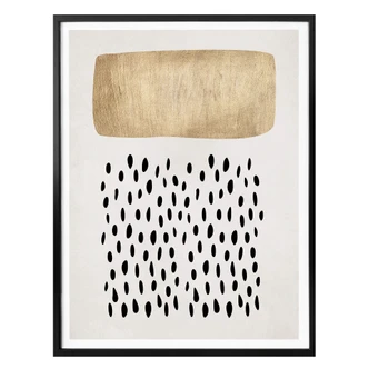 Poster Kubistika - Golden Clouds 