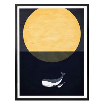 Poster Kubistika - Full Moon 