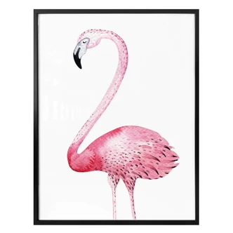 Poster Kvilis - Pink Flamingo 01 
