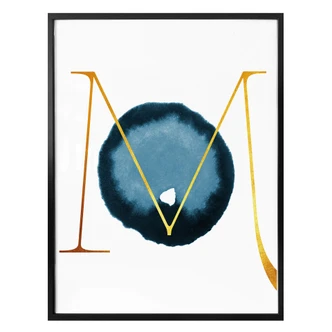 Poster – A golden letter M 