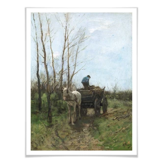 Poster Mauve - Ramassage de bois 
