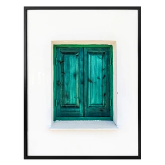 Poster Turquoise Window Poster Turquoise Window