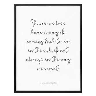 Poster – Things we lose… 