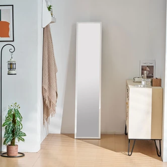 Standspiegel weiß groß - Berlin - 33x153 cm 