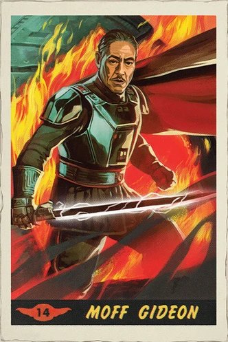 Poster, Filmposter Star Wars: The Mandalorian - Moff Gideon Card 61x91,5 cm Poster, Filmposter Star Wars: The Mandalorian - Moff Gideon Card 61x91,5 cm