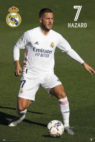 Plakat Real Madrid - Hazard 2020/2021, plakat (61 x 91,5 cm) 