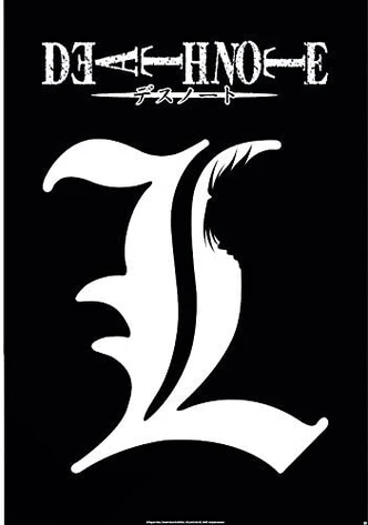 Poster, Filmposter Death Note - L Symbol 61x91,5 cm Poster, Filmposter Death Note - L Symbol 61x91,5 cm