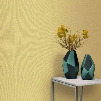 Vliestapete, Unitapete La Terrasse gelb 