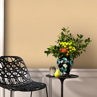 Vliestapete, Unitapete La Terrasse orange 