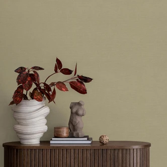 Vliestapete, Unitapete La Terrasse dunkelgrün 