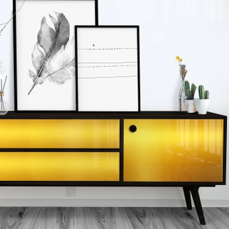 Fensterfolie Gold Polished - selbstklebend 