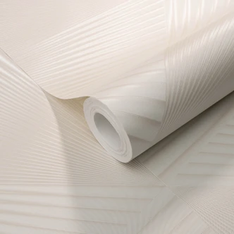 Tapeta flizelinowa z graficznymi próbkami i metalicznym efektem w kolorze kremowym 