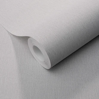non-woven wallpaper unit wallpaper with fine lengthwise texture in grey 