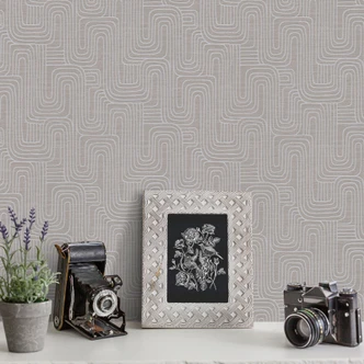 Grafiktapete Opus grau 