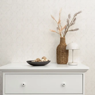 Vliestapete, Grafiktapete Secret Garden grau 