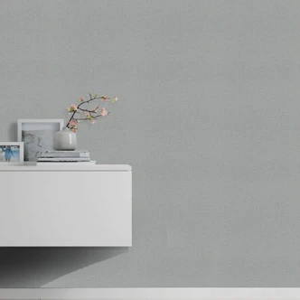 Vliestapete, Unitapete Secret Garden grau 