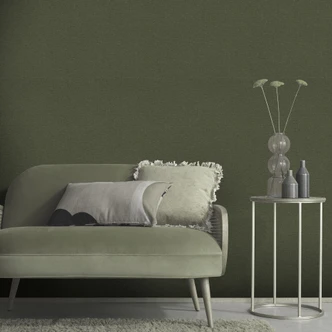 Icke-vävd tapet, uni tapet Secret Garden mörkgrön 