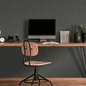 Vliestapete, Unitapete Secret Garden anthrazit 