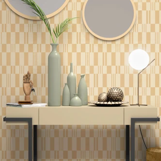 Vliestapete, Grafiktapete La Terrasse orange 