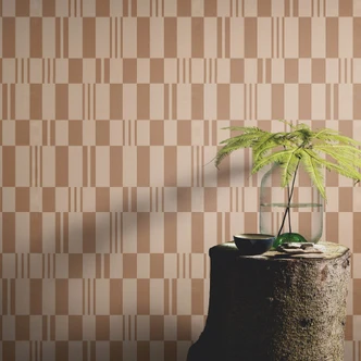 Vliestapete, Grafiktapete La Terrasse braun 