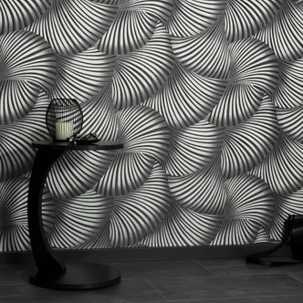 Guido Maria Kretschmer Grafiktapete Twill Fashion for Walls 5 silber 