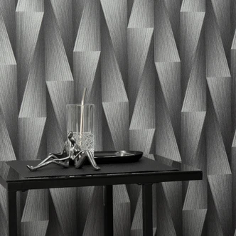 Guido Maria Kretschmer grafisk tapet Shift Fashion for Walls 5 silver 