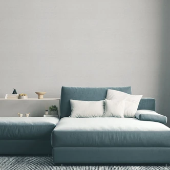 Ikke-vævet tapet i lys grå med en fin hørstruktur, subtilt moderne og elegant Ikke-vævet tapet i lys grå med en fin hørstruktur, subtilt moderne og elegant
