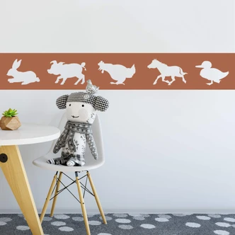 Wandtattoo Bordüre Bauernhof 