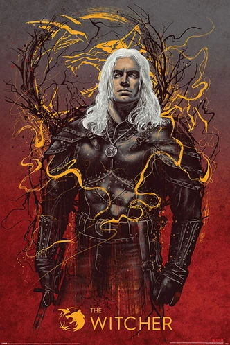 Poster, Film poster The Witcher - Geralt the White Wolf 61x91,5 cm 