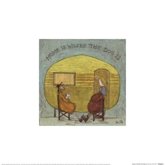 Poster Sam Toft - Home is Where The Dog Is Kunstdruck, Sam Toft (30 x 30 cm) 