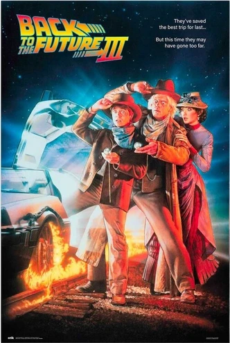 Poster, Filmposter Back to the Future 3 61x91,5 cm 