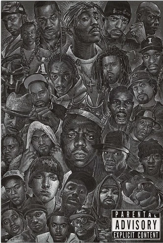 Music Poster Hip Hop - All Stars 61x91,5 cm 