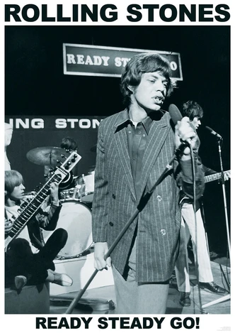 Poster Rolling Stones - Ready Steady Go, poster (59,4 x 84,1 cm) 
