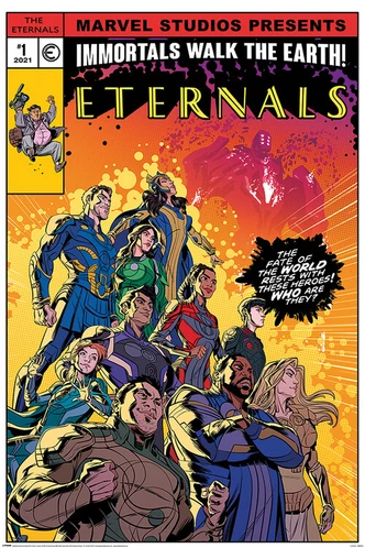 Poster, Filmposter The Eternals - Immortals Walk the Earth 61x91,5 cm Poster, Filmposter The Eternals - Immortals Walk the Earth 61x91,5 cm
