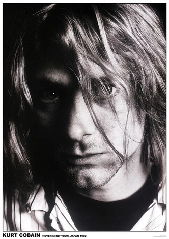 Poster Kurt Cobain - Japan 1992, poster (59,4 x 84,1 cm) 