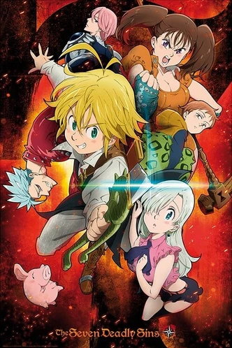 Poster, film poster The Seven Deadly Sins - Characters 61x91,5 cm Poster, film poster The Seven Deadly Sins - Characters 61x91,5 cm