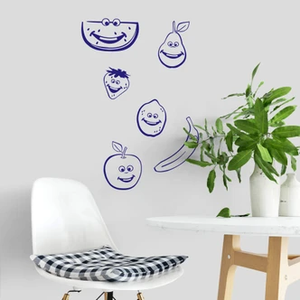 Funny Fruits Wall sticker Funny Fruits Wall sticker