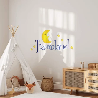 Wandtattoo Traumland mit Mond 